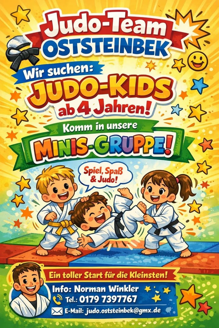 Neue Minis Gruppe beim Judo Team Oststeinbek